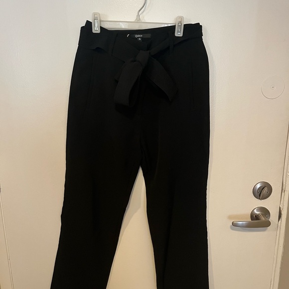 Quince stretch crepe paperbag women’s pants size S, black ankle pants NWT - Picture 5 of 5